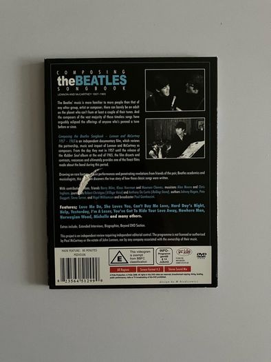 Composing the Beatles Songbook 1957-65 DVD Lennon & McCartney