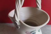 Ballydougan pottery  Vintage Floral Vase Basket