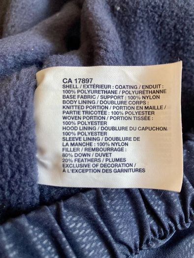 Gap down coat , 12/18m