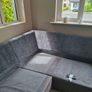Immaculate Right-Hand Corner Sofa & Matching 2-Seater  Modern grey fabric right-hand corner sofa with matching 2-seater. Image 10