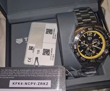 Tag Heuer Formula 1 Black and Yellow