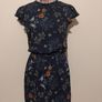 Navy Blue Floral Pocket Dress Image 5