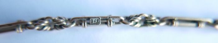 Victorian  heavy real 9 Carat Gold Albert or Necklace Chain with T-Bar length 20" - 24,3g