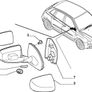 LH Door Mirror (Fiat Stilo 3 Door) Image 2