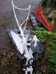 vintage horse plough