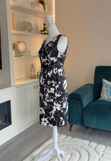 Ladies Black & White Floral Dress from Debenhams