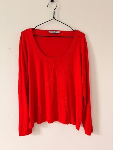 Kelly & Grace Red Round Neck Top XXL