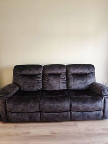 Manual Recliner 3 Seater Sofa , Only 2 Months Old