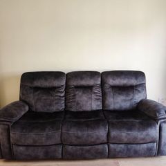 Manual Recliner 3 Seater Sofa , Only 2 Months Old