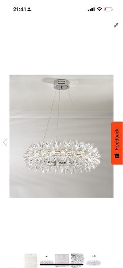 Modern Crystal LED Pendant Light