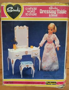 Vintage 1970s Sindy Dressing Table & Stool