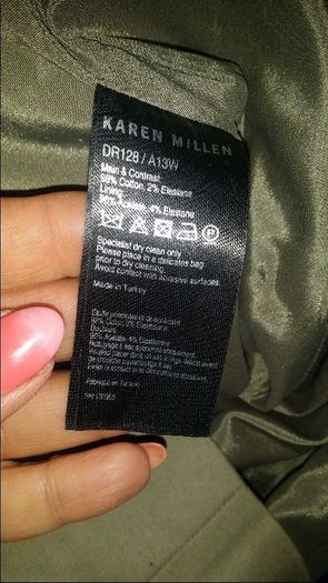 Karen Millen midi EYELET COTTON DRESS DR128/A13W Perfect condition size UK10 EU38 Postage included