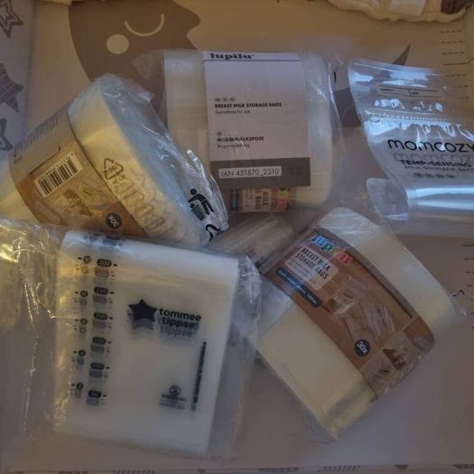 Breast milk storage bags