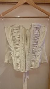 Ivory Corset with ribbon detail