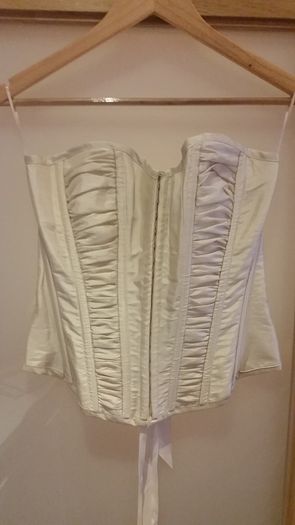 Ivory Corset with ribbon detail