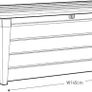 Brightwood 454L Outdoor 60% recycled Garden Furniture Storage Box Brown Wood Panel Effect Fade Free All Weather Resistant Safe and Secure Zero Image 7