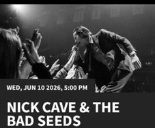 Nick Cave tickets Front