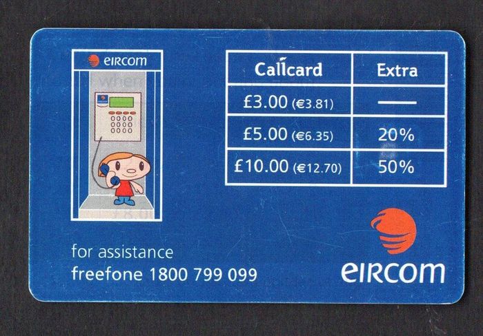 2001 Ireland IR10 plus 50% free "Simply Talk" Callcards were final definitive range (Schlumberger OP Science) Call Card used
