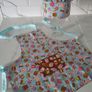 Children ''Cupcake'' Apron and Chef's Hat. Double-sided aprons. PERFECT FOR A GIFT Image 8