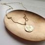 Necklace Coin Timeless Elegance 925 Sterling Silver Pendent Roman Disc Image 2