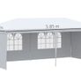 6 x 3 m Party Tent Gazebo Marquee Outdoor Patio Canopy Shelter with Windows and Side Panels White Image 5