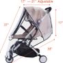 Universal Rain Cover for Pushchair Stroller Buggy Pram, Baby Travel Weather Shield - Double Protection Image 3