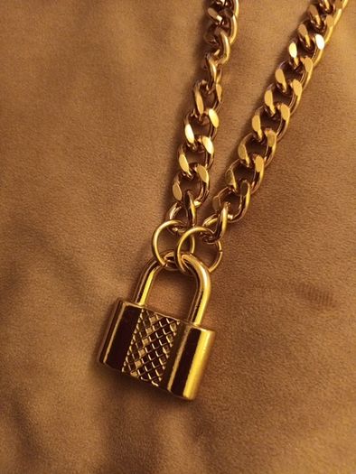 Costume  padlock necklace