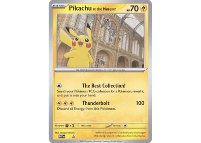Pokemon Pikachu At The Museum Jumbo Card