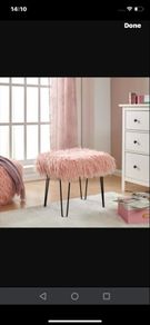 dressing  table fluffy stool