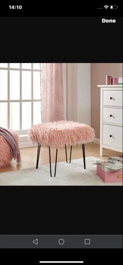 dressing  table fluffy stool
