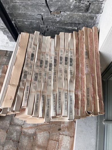 16 Boxes of Liberty White Tiles - 59x59