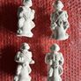 Teenage Mutant Hero Turtles Plaster Moulding Figures 1990s unpainted Image 5