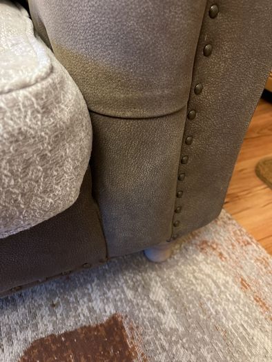 Leather Sofa pillow back