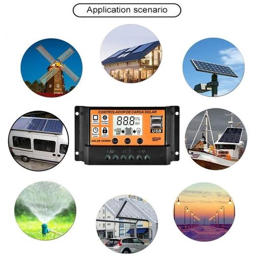 Auto Parameter Adjustable Solar Charge Controller