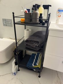 Bathroom storage freestanding shelves