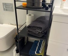 Bathroom storage freestanding shelves