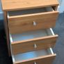 3 drawer bedside locker pine effect Image 2