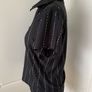 BNWT Black Pinstripe Top, size 12 Image 2