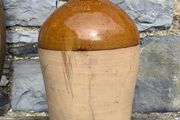 Antique Lincoln 2 Gallon Stoneware Flagon.