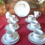 21 Piece Winterling Bavaria Harvest Gold Gilt Porcelain Tea Set Made In Germany Image 2
