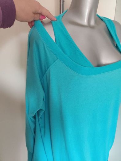 BPC blue long line sweatshirt 2 in 1 size UK24/26 EU52/54 Perfect condition Postage included