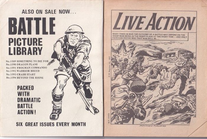 War Picture Library #1988 Live Action 1983 Uk Comic