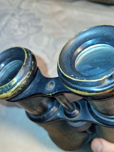 WW1 Era Binoculars In Original Case