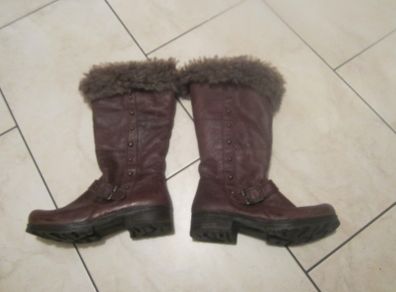 BARETRAPS   fur lined brown