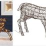 Affordable 2 in 1Large Rattan Stag And Doe Reindeer Indoor & Outdoor For Christmas Light Figure Image 5