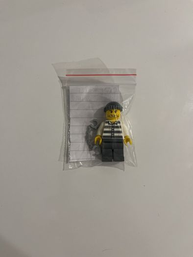 Lego City Police Jail Prisoner minifigure
