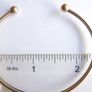 Vintage 9ct Yellow Gold Torque Bangle - Fully Hallmarked 375 - 2,8 grams Image 10