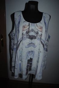 Together grey printed sleveless top  Perfect condition size UK20 EU46/48 Postage included