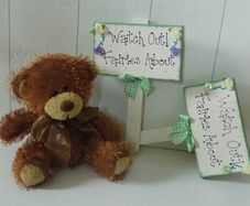 Watch Out Fairies About Handmade Sign Post