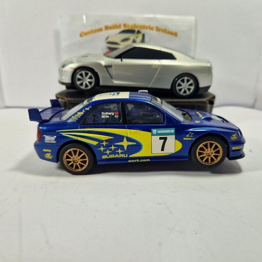 Scalextric Turbo Twin Pack (slot cars - Nissan Subaru )